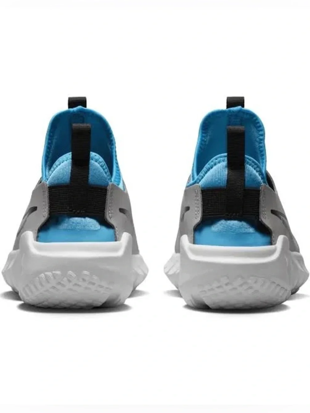 Nike FLEX RUNNER 2 PS 'LIGHT IRON ORE BLUE LIGHTNING' Lace Free Booty Style
